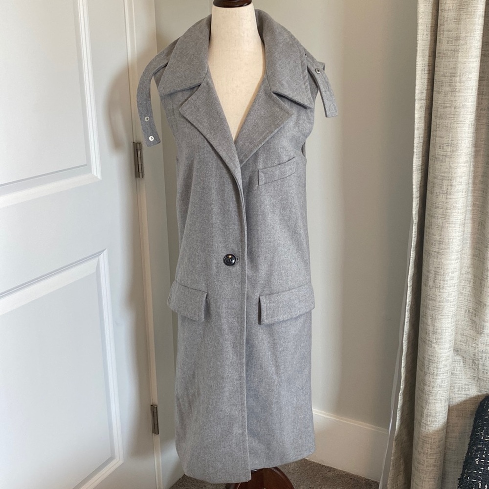 NWOT J.O.A sleeveless XS grey jacket.